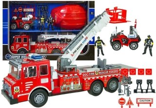 Duży Zestaw Straż Pożarna Wóz Strażacki Figurki Quad Kask Dla Dziecka