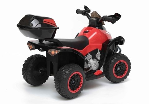 Quad na Akumulator GTS1188-A Światła LED Muzyka Schowek Czerwony