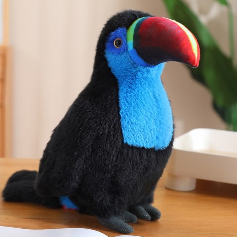 Pluszowy Ptak Tukan Maskotka Przytulanka Niebieski 20cm