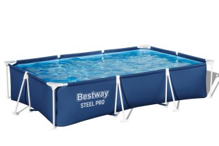 Basen Ogrodowy Stelażowy 300 cm x 201 cm x 66 cm Bestway 56404