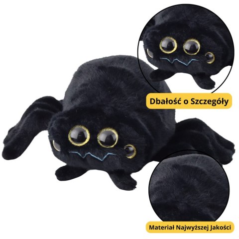 Pluszowa Maskotka Przytulanka Pająk Stawonóg Pajęczak Czarny 30cm
