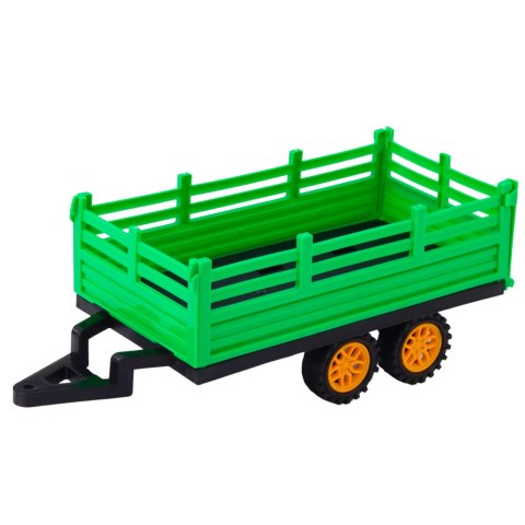 Traktor Farmerski Z Przyczepą Zdalnie Sterowany RC Zielony