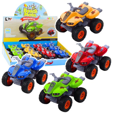 Quad Z Napędem Gumowe Opony Metalowa Karoseria Mix