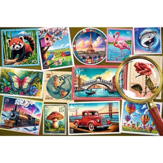 Puzzle - 300 EasyPiece - Znaczki pocztowe - Trefl 23100