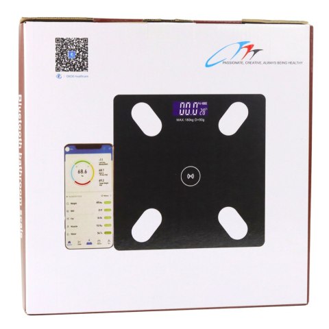 Waga Elektroniczna Łazienkowa Funkcja Smart Bluetooth BMI BMR Aplikacja