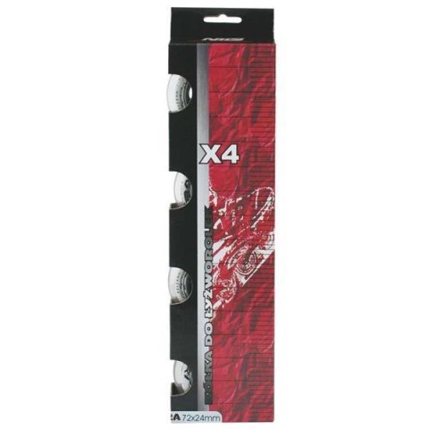 PU 72x24 82A PRZEZROCZYSTE kółka (4 szt.) NILS EXTREME
