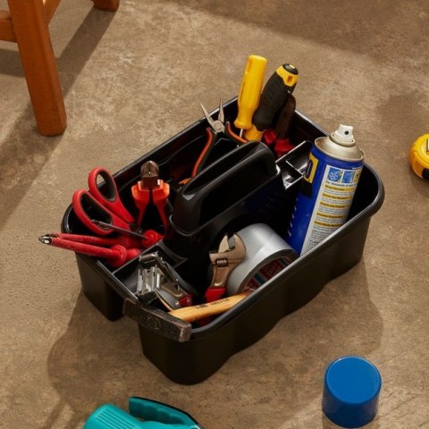 Organizer 3 częściowy z uchwytem 257x355x198 CZARNY