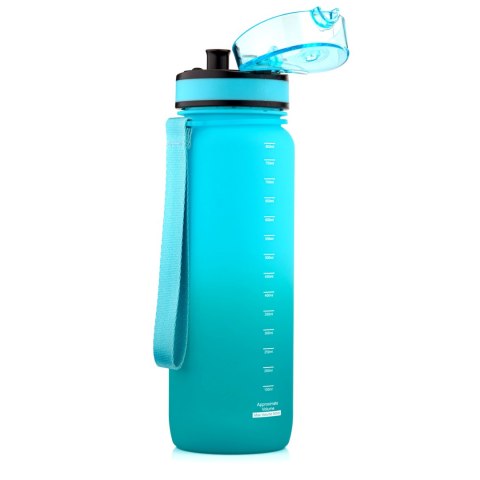 Bidon sportowy Meteor 800 ml błękitny/zielony