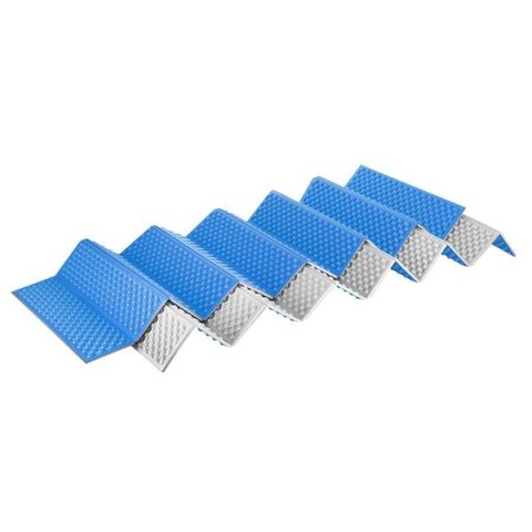 NC17103 KARIMATA SKŁADANA TURYSTYCZNA Z PODBICIEM ALUMINIOWYM + XPE 195 CM NIEBIESKA NILS CAMP