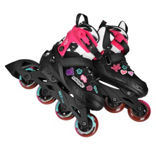 NA2053A ŁYŻWOROLKI VIBE RÓŻOWE ROZM. M(37-40) NILS EXTREME