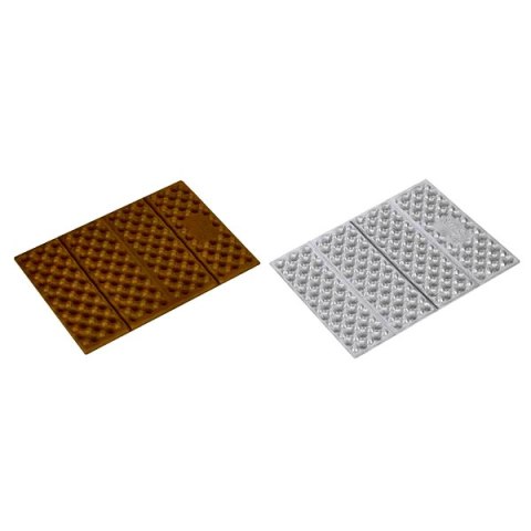 NC17105 MATA KEMPINGOWA DO SIEDZENIA Z PODBICIEM ALUMINIOWYM +IXPE 40 CM BRĄZOWA NILS CAMP