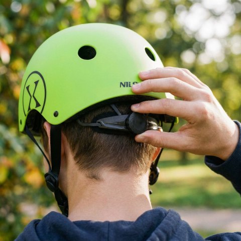 MTW001-2 KASK ZIELONY M(55-58CM) NILS EXTREME