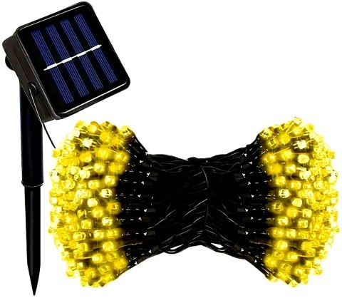 OŚWIETLENIE SOLAR PARASOLA OGRODOWEGO 5M 72LED