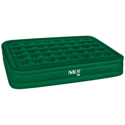 NC2808 MATERAC DWUOSOBOWY KING SIZE ZIELONY + POMPKA ELEKTRYCZNA NILS CAMP