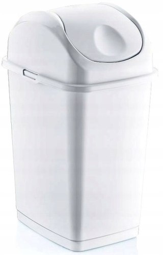 Pojemnik uchylny SLIM 18 l biały 290x235x461 mm