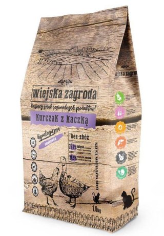 Wiejska Zagroda Dla Kota Kurczak Z Kaczką 1,6kg