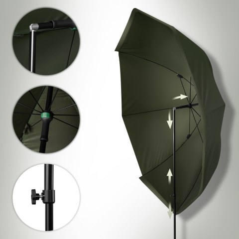 NC4702 PARASOL WĘDKARSKI Z BOCZNĄ OSŁONĄ NILS CAMP