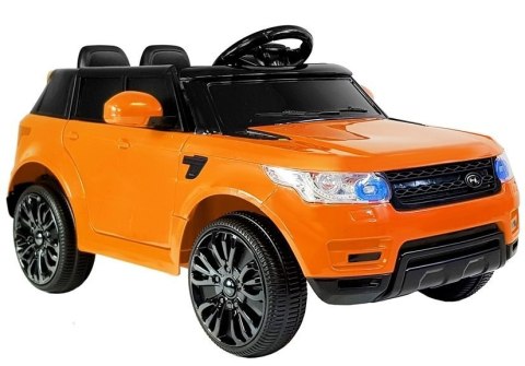 Auto na Akumulator HL1638 Dla Dzieci Światła LED MP3 Pilot Pomarańczowe